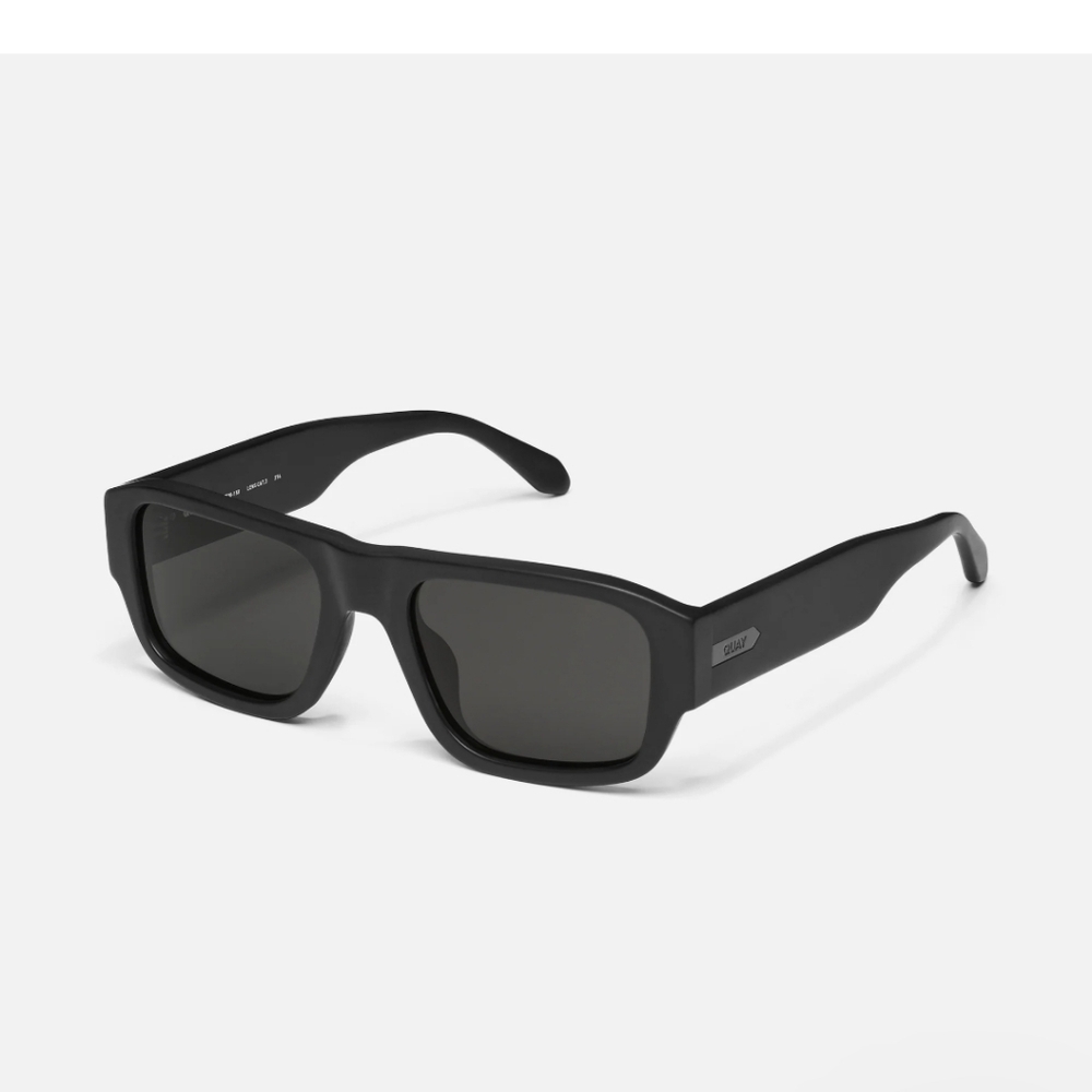 NWT Quay Australia Sunglasses Night Cap Matte Black Black Polarized Lens - Picture 2 of 10